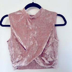 Women’s Velvet Crop Top- Size Small